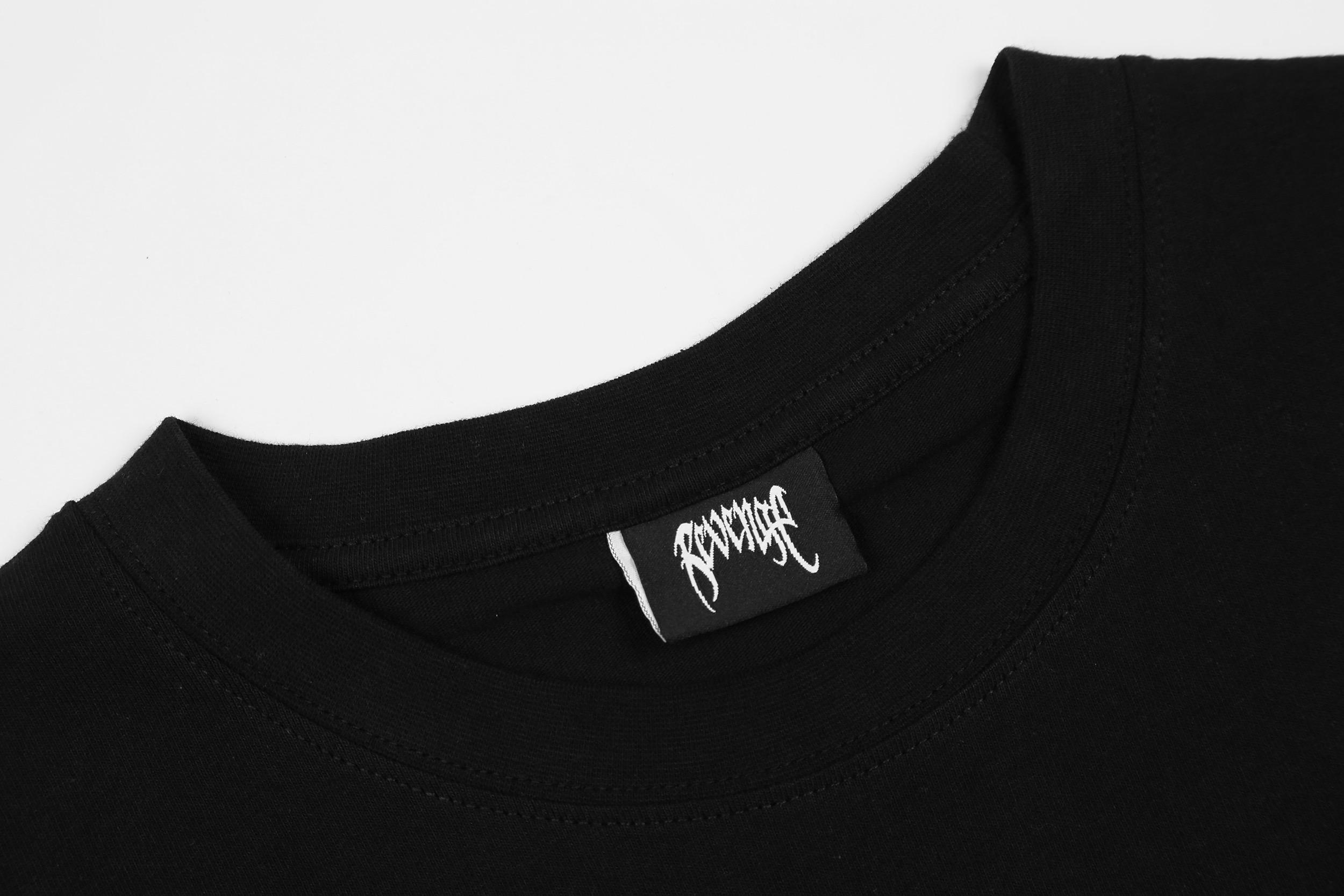 Футболка Revenge Fire Text "Black/Orange" фото № 4