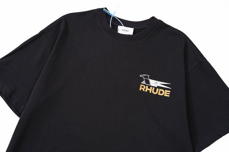 Футболка Rhude The Eagle Head Logo "Black" фото № 3