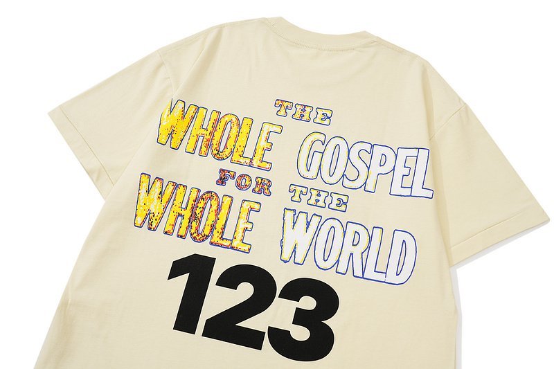 Футболка Rrr123 With Creative Print And Text "Cream" фото № 9