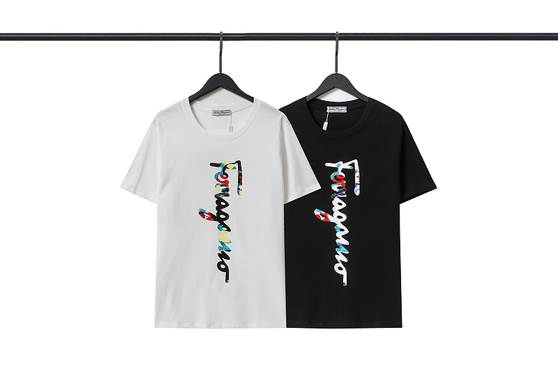 Футболка Salvatore Ferragamo With Color Logo "White" фото № 2