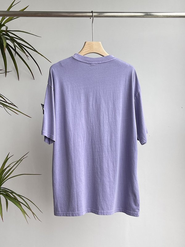 Футболка Stone Island Without Inscriptions But With Patch "Lilac" фото № 2