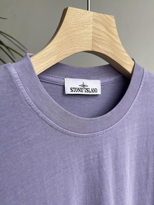 Футболка Stone Island Without Inscriptions But With Patch "Lilac" фото № 8