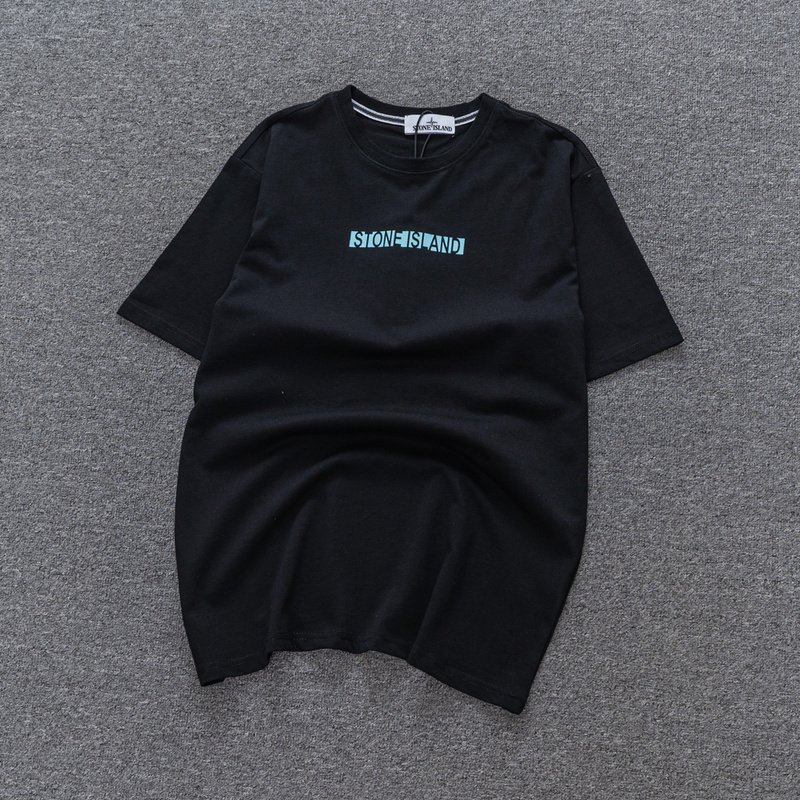 Футболка Stone Island Four Pointed Star - Print "Black" фото № 2