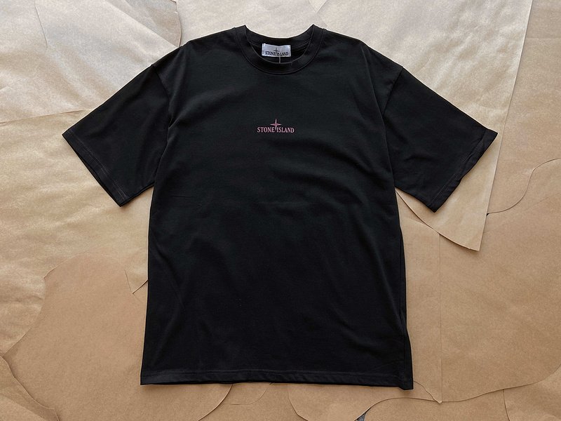 Футболка Stone Island Vintage Compass Print "Black" фото № 2