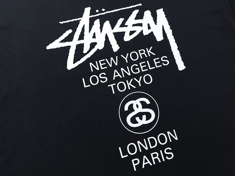 Футболка Stussy Cities "Black" фото № 3