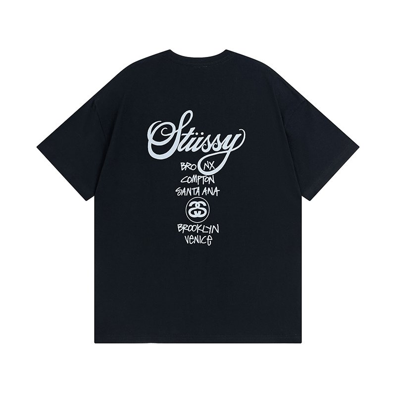 Футболка Stussy Cities "Black" фото № 2