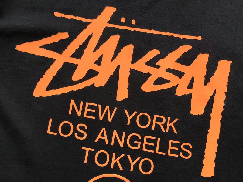 Футболка Stussy Bright Color Front Inscription "Black" фото № 9