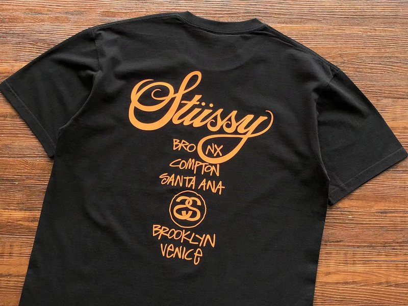 Футболка Stussy Bright Color Front Inscription "Black" фото № 4