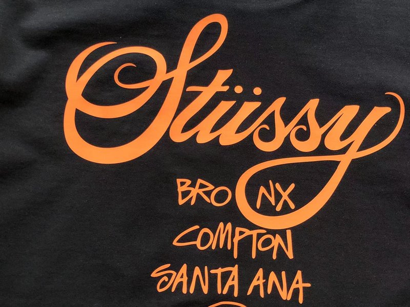 Футболка Stussy Bright Color Front Inscription "Black" фото № 6