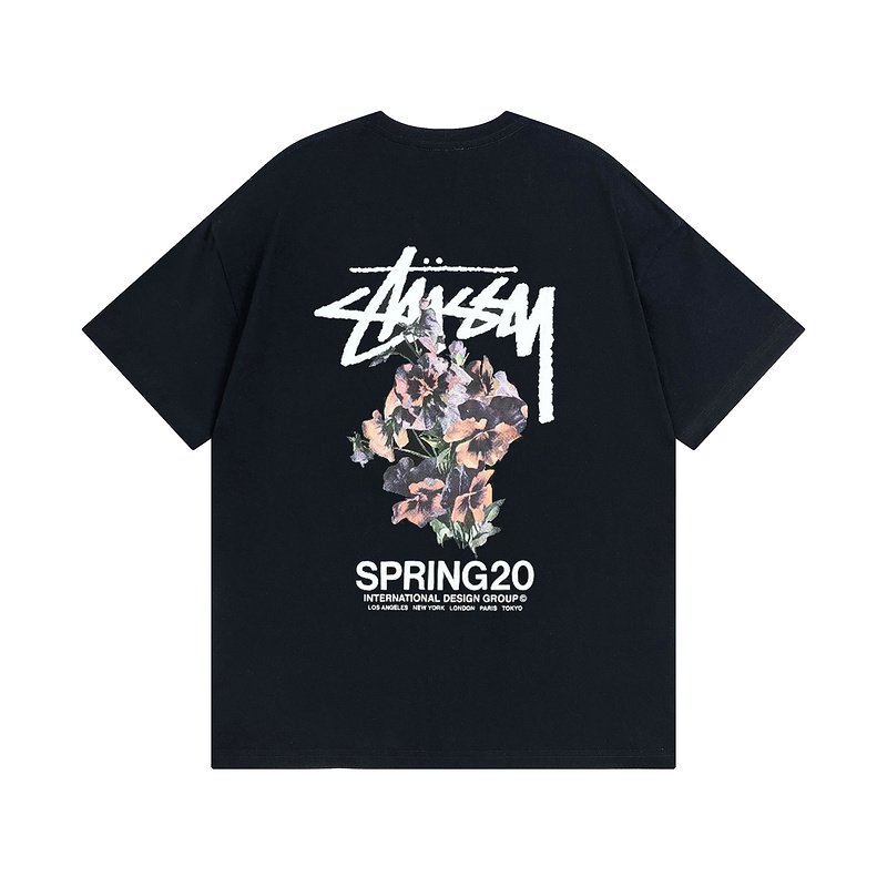 Футболка Stussy Spring "Black" фото № 2