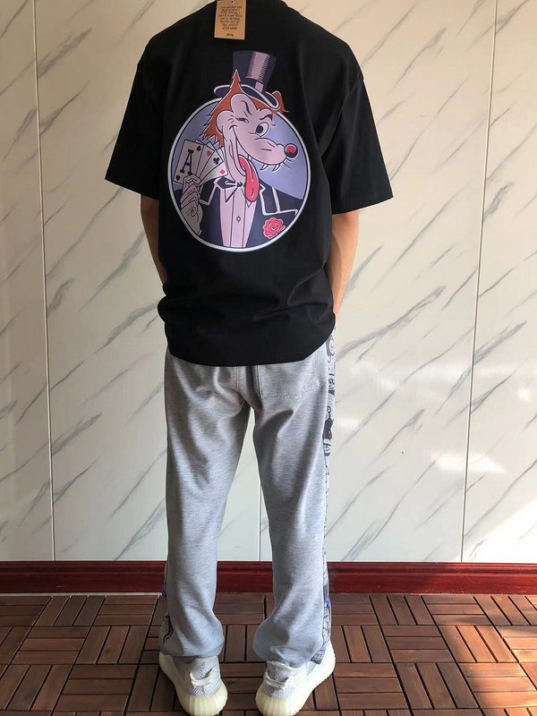 Футболка Stussy Wolf With Playing Card Inside Circle "Black" фото № 8