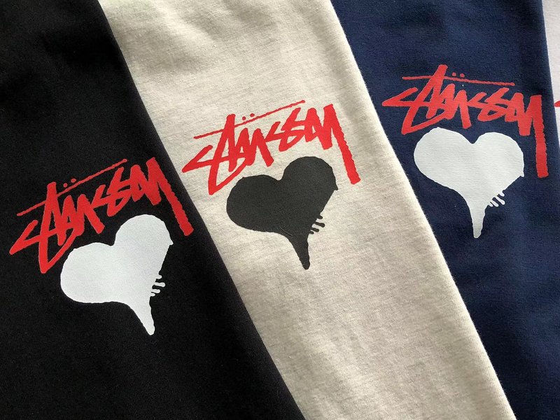 Футболка Stussy Heart And Logo "Black" фото № 6