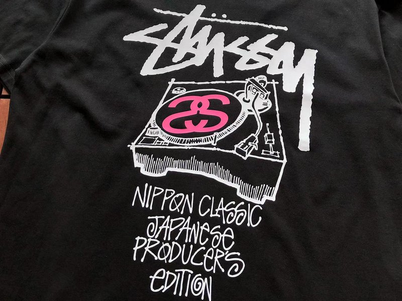 Футболка Stussy Gramophone With Colorful Letters "Black" фото № 4
