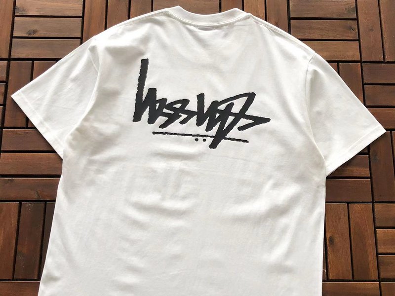 Футболка Stussy Mirror Logo Inscription "White" фото № 2