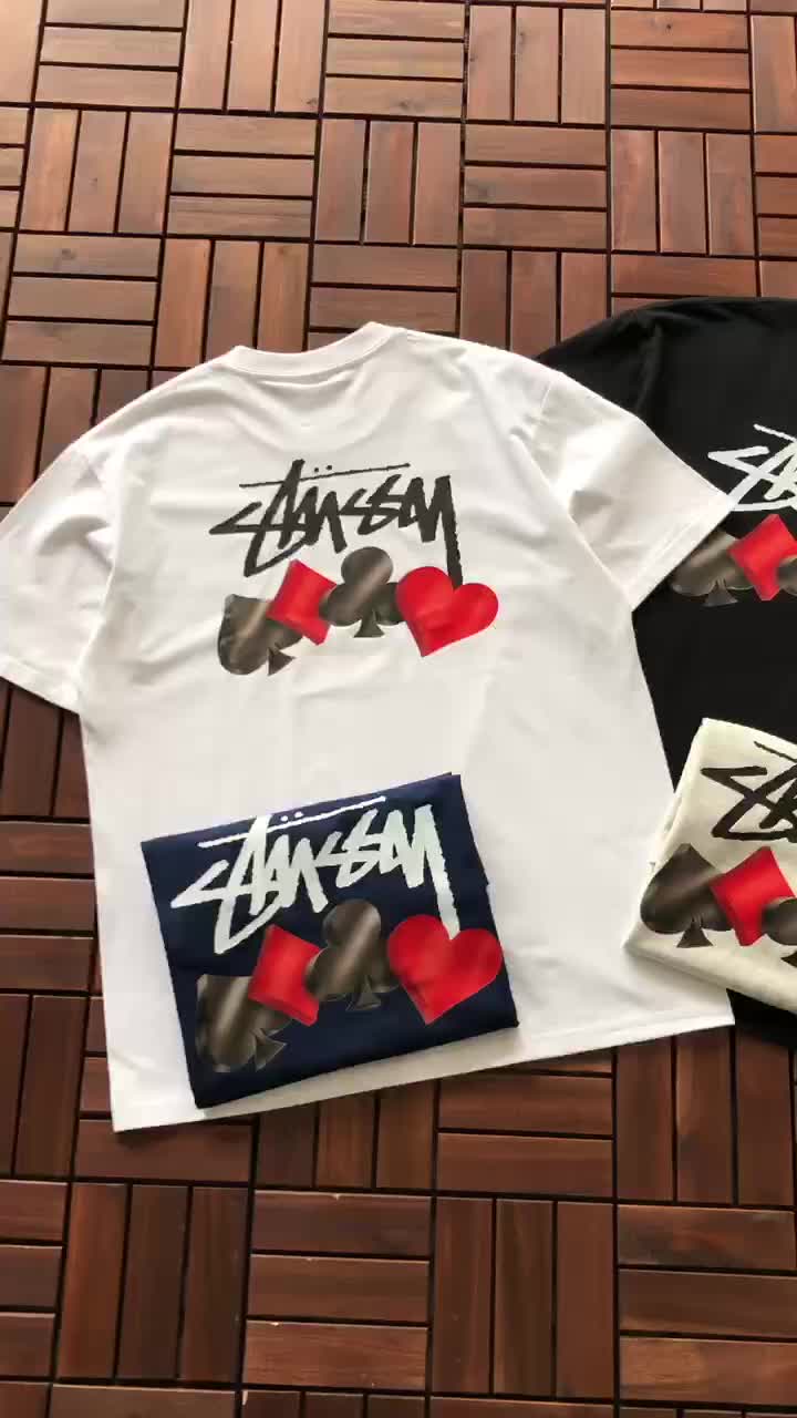 Футболка Stussy Playing Card Suits "White" фото № 6