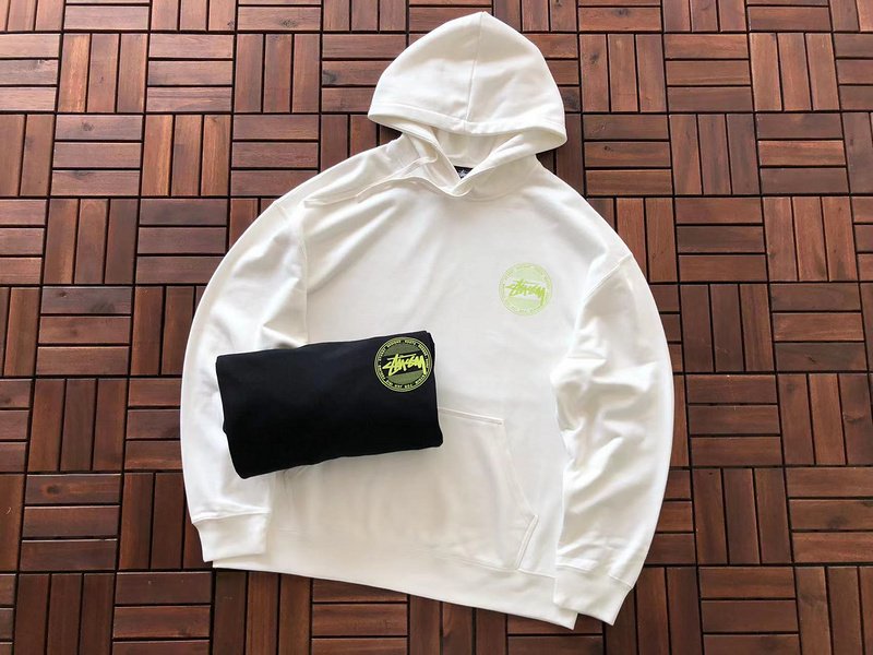 Худи Stussy Colorful Logo Inside Circle With Double Borders "White" фото № 2