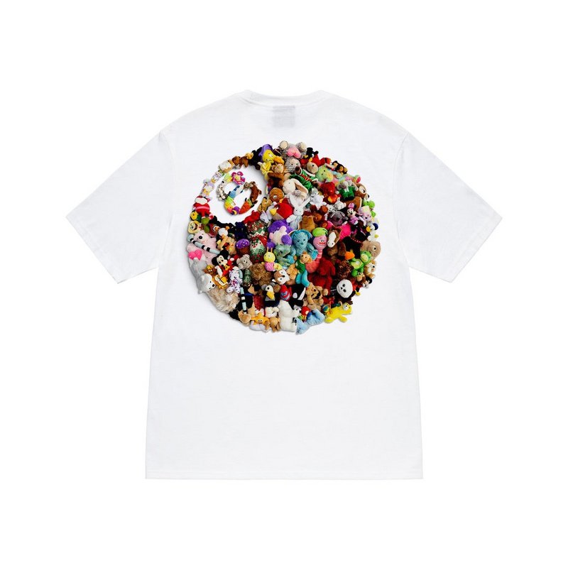 Футболка Stussy World Of Cartoon Characters "White" фото № 2