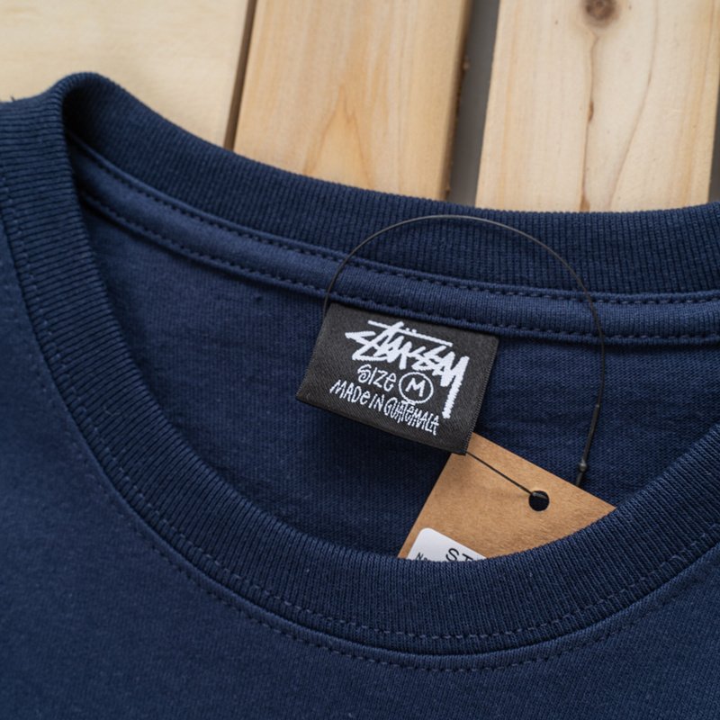 Футболка Stussy With Sculpture Print On The Back "Blue" фото № 5