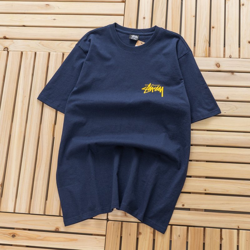 Футболка Stussy With Sculpture Print On The Back "Blue" фото № 7