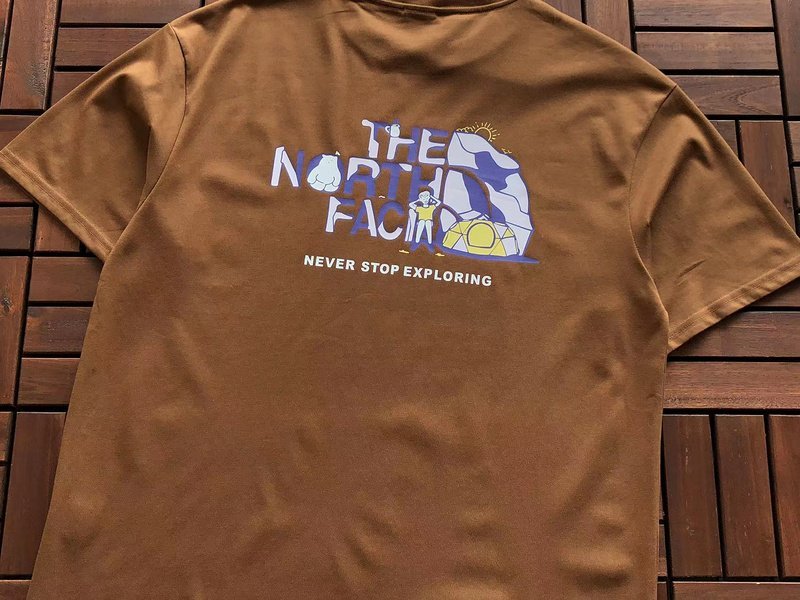 Футболка The North Face Lettering Never Stop Exploring "Brown" фото № 2