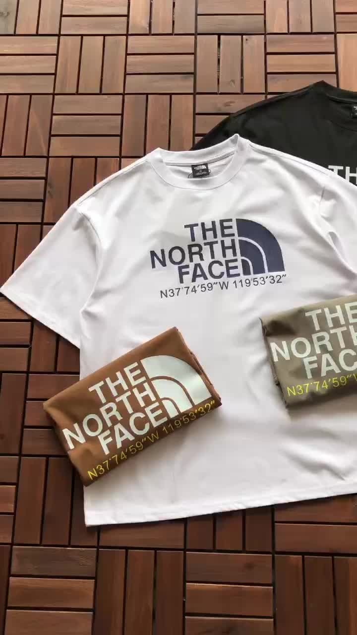 Футболка The North Face Logo WIth Coordinates "White" фото № 4