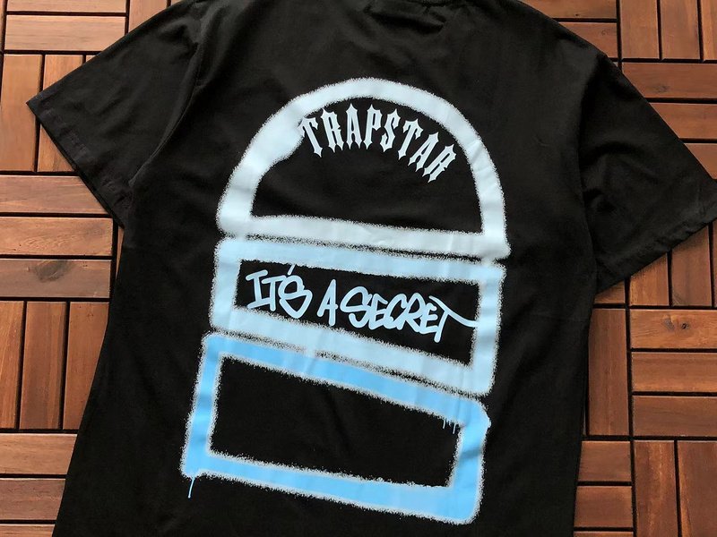 Футболка Trapstar Logo Inscription And Geometric Figures "Black" фото № 4