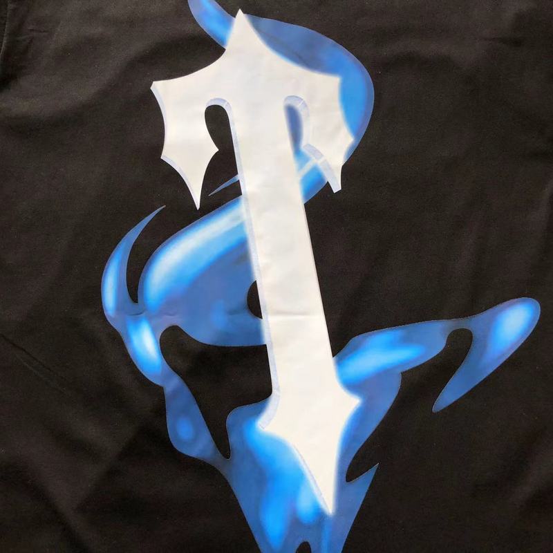 Футболка Trapstar Big Back Print With Colorful Shadow "Black" фото № 3