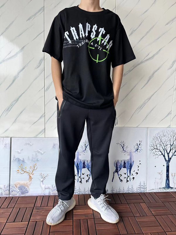 Футболка Trapstar Logo Lettering With Aim "Black" фото № 6