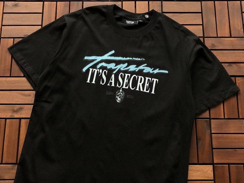 Футболка Trapstar Lettering It's A Secret "Black" фото № 7