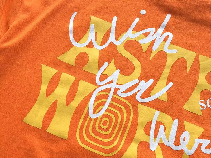 Футболка Travis Scott Astroworld Inscription Houstonfornication "Orange" фото № 5