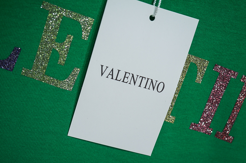 Футболка Valentino Shining Brand Name "Green" фото № 5