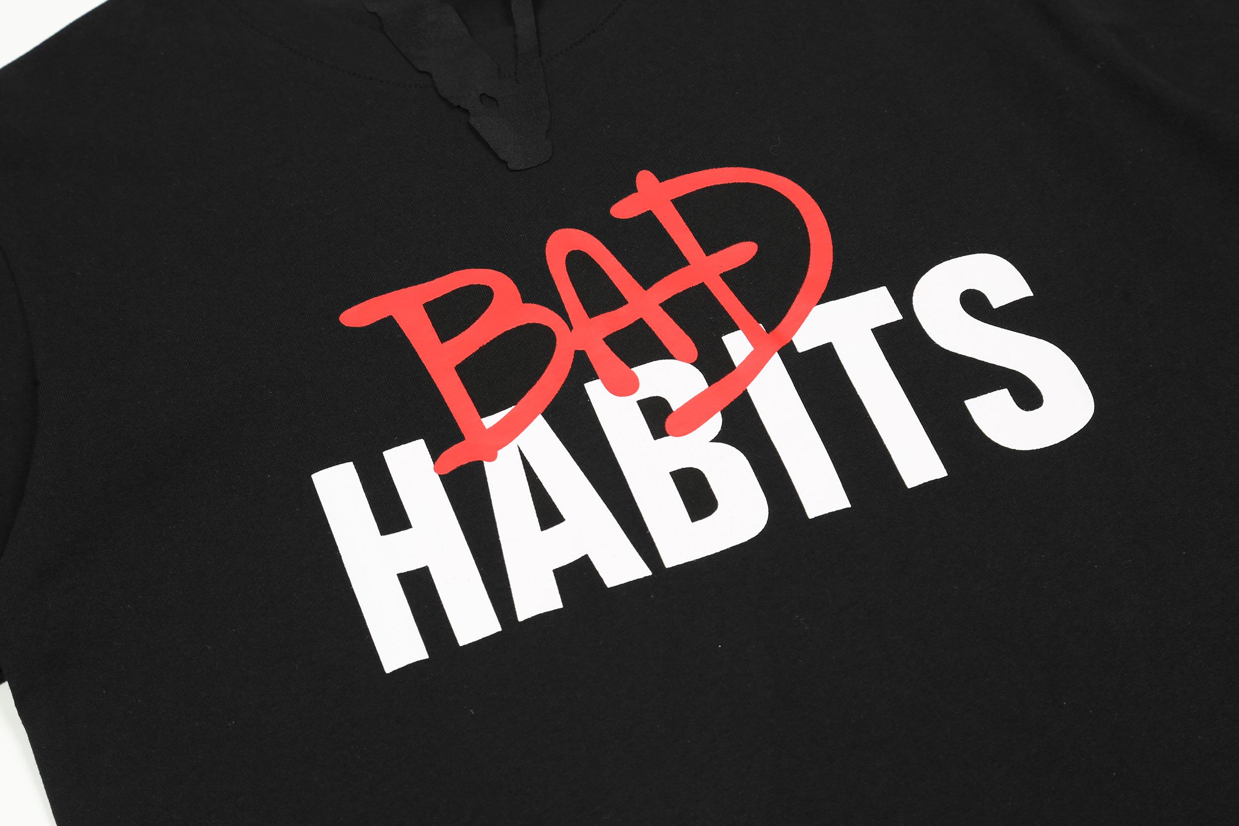 Футболка VLONE Bad Habits "Black" фото № 3