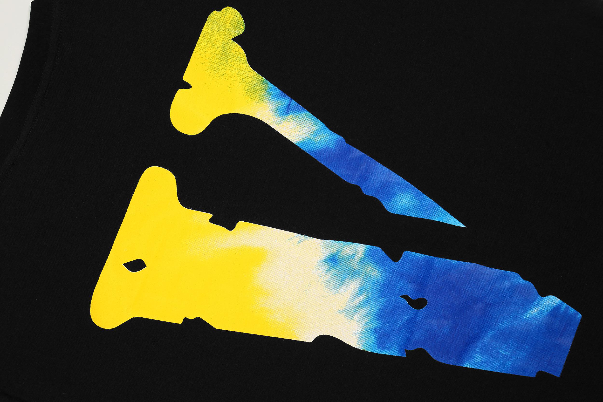 Футболка VLONE Blue V-Flame “Black” фото № 7