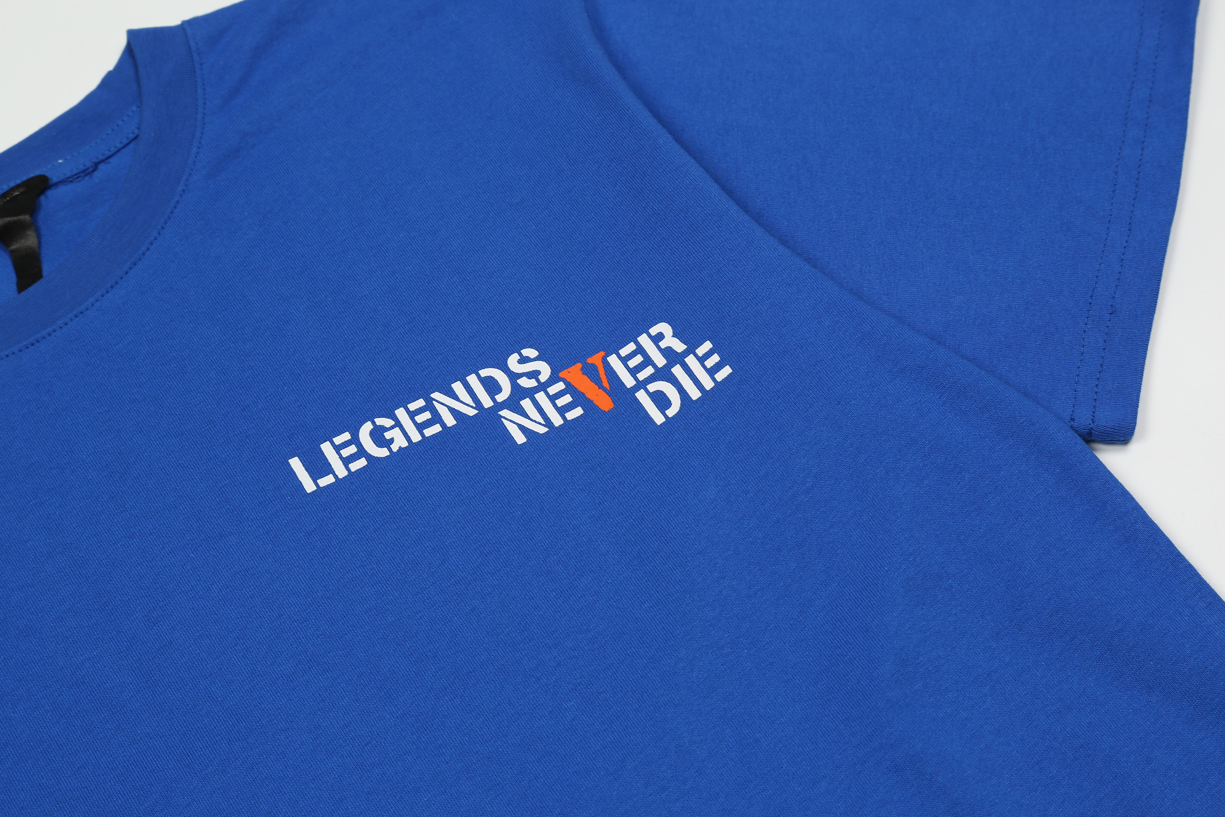 Футболка Vlone Legends Never Die V999 "Blue" фото № 6