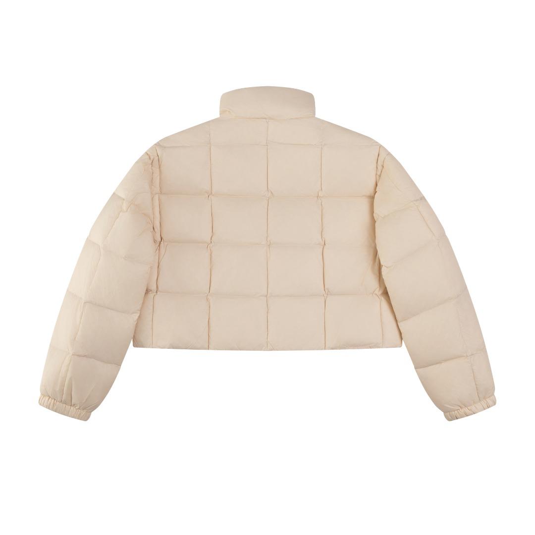 Пуховик Miu Miu Logo Block "Beige" фото № 9