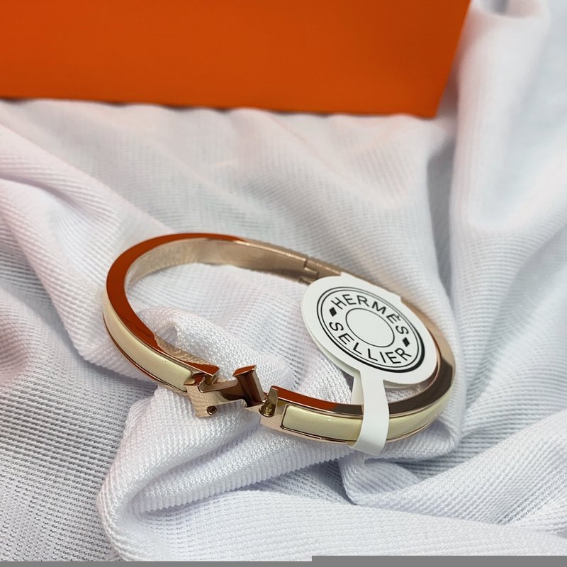 Браслет Hermes With Logo Brand "Silver" фото № 4