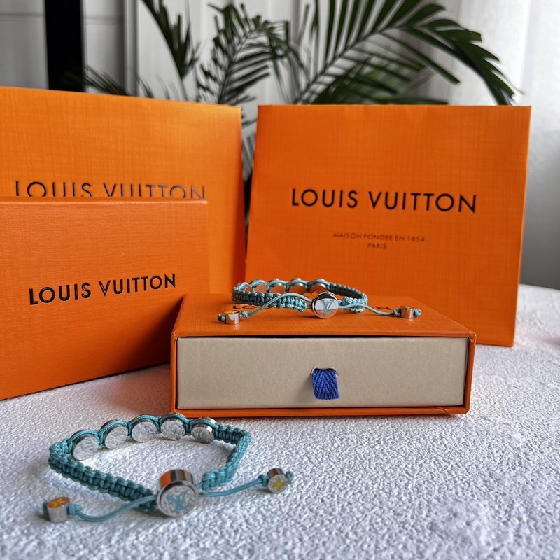 Браслет Louis Vuitton With Emblems Brand "Blue" фото № 2