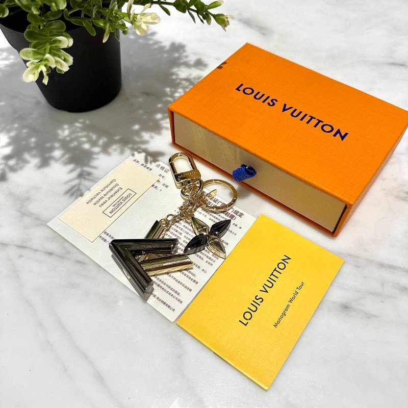 Брелок Louis Vuitton Big Logo Symbols "Gold" фото № 2