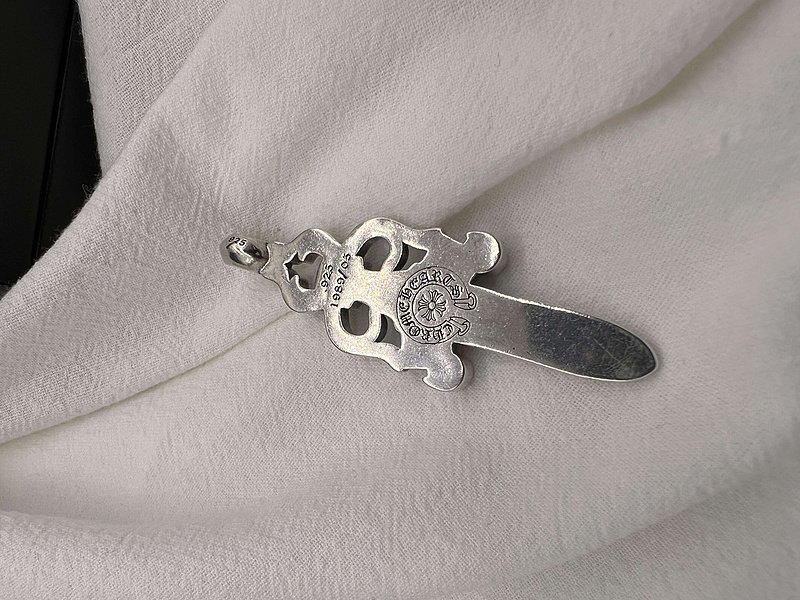 Подвеска Chrome Hearts From Brand - Dagger "Silver" фото № 2