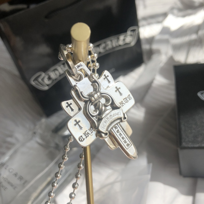 Подвеска Chrome Hearts Blade and Cross "Silver" фото № 7