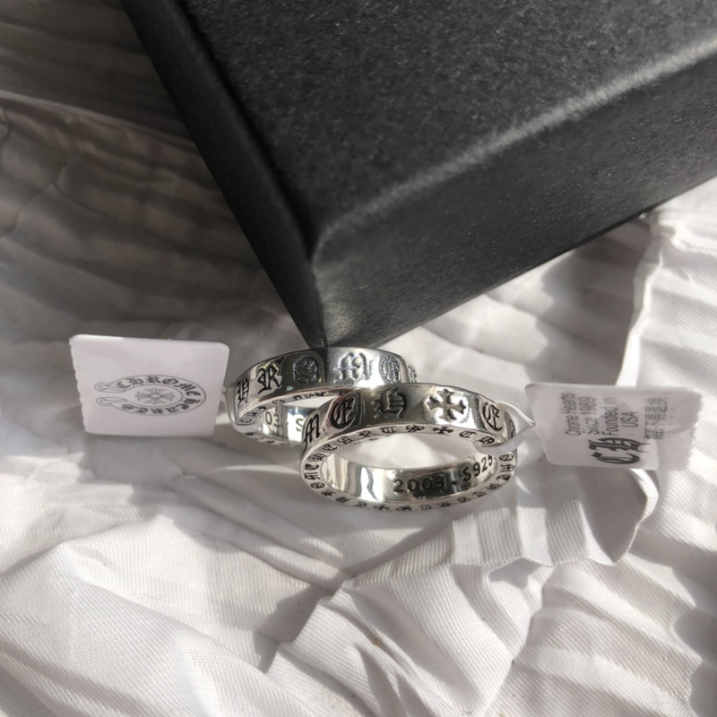 Кольцо Chrome Hearts Paired with Patterns "Silver" фото № 2