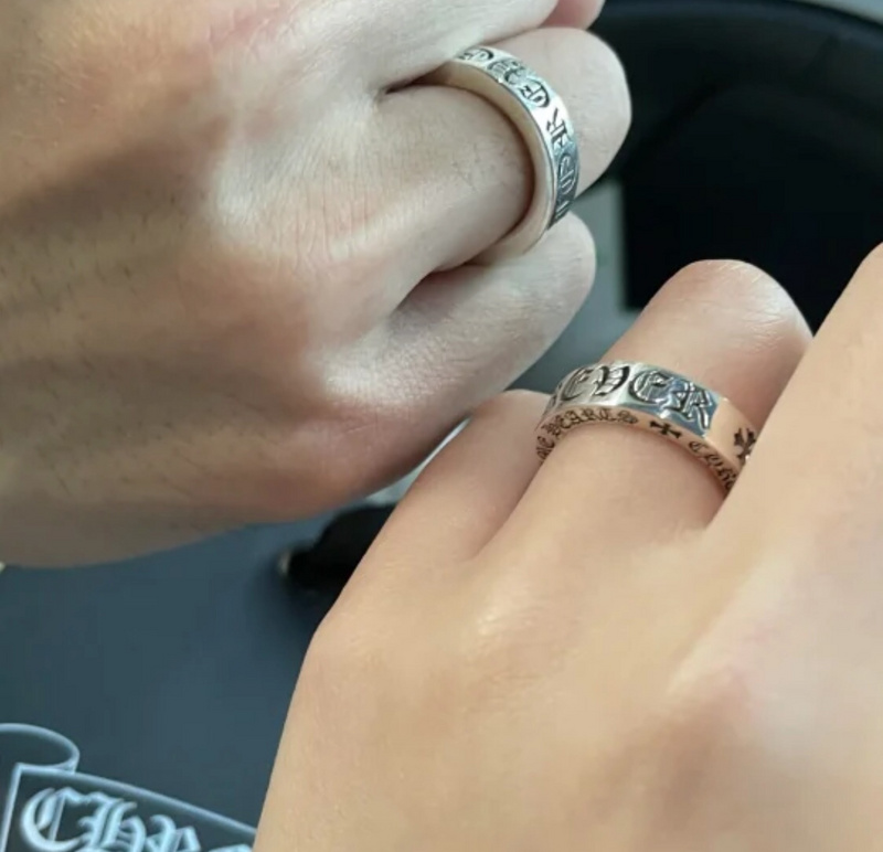 Кольцо Chrome Hearts Paired with Patterns "Silver" фото № 3