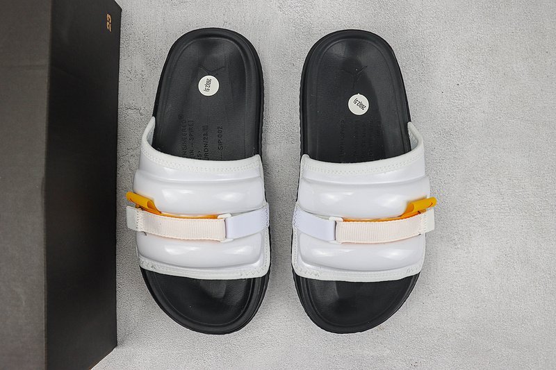 Air Jordan Super Play Slide "White/Black/Orange" фото № 4