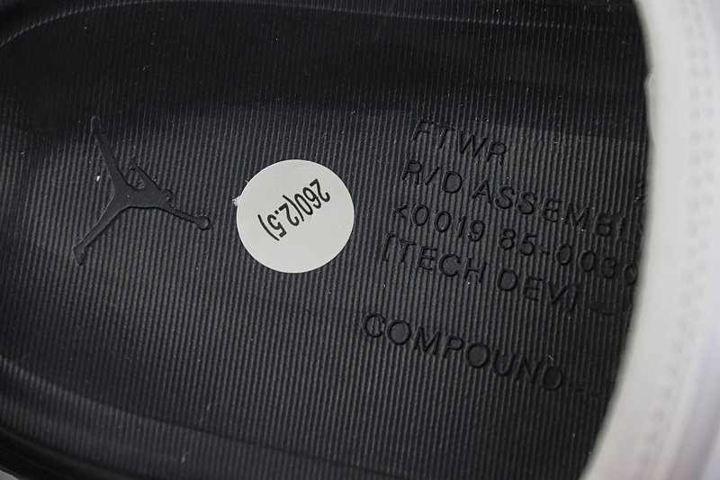 Air Jordan Super Play Slide "White/Black/Orange" фото № 5