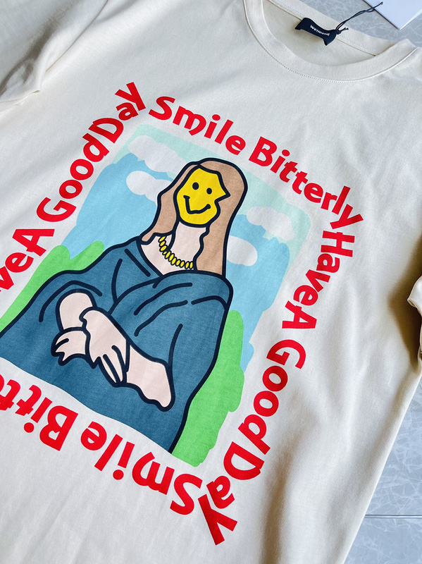 Футболка We11done SmileBitterly "White" фото № 5