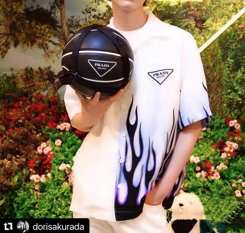 Рубашка Prada Short Sleeve Black Fire "White" фото № 6