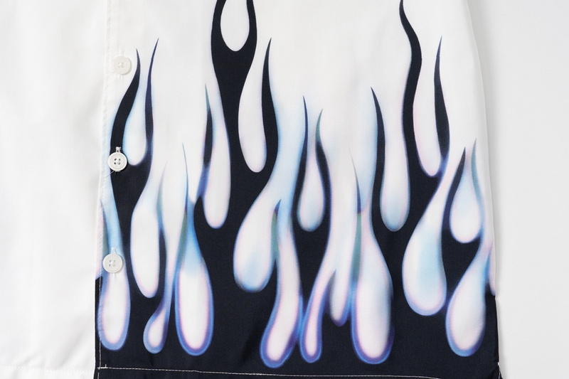 Рубашка Prada Short Sleeve Black Fire "White" фото № 4