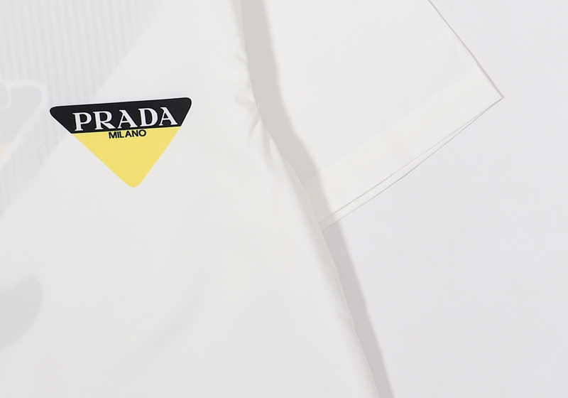 Рубашка Prada Short Sleeve Milano Cat "White" фото № 5