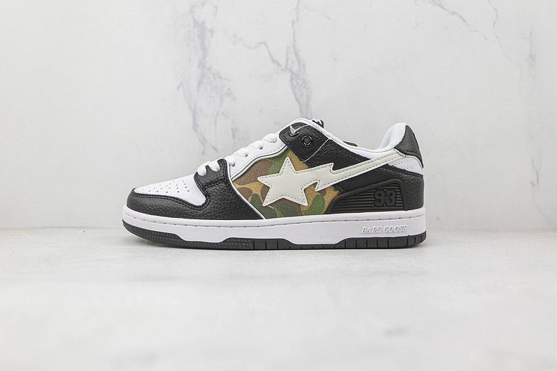 A Bathing Ape Bape Sta Sk8 "Black/White/Camo" фото № 2