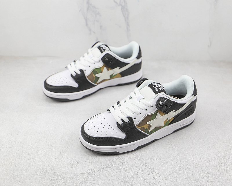 A Bathing Ape Bape Sta Sk8 "Black/White/Camo" фото № 5